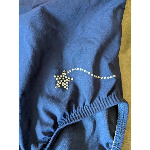 Vintage USA Leotard Child Small Blue Bodysuit - Picture 4 of 6